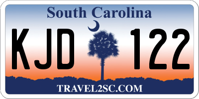SC license plate KJD122