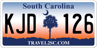 SC license plate KJD126