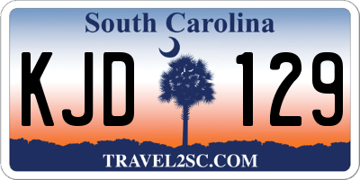 SC license plate KJD129