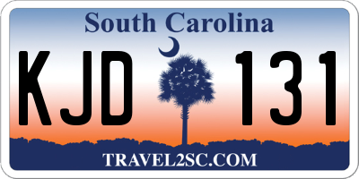 SC license plate KJD131