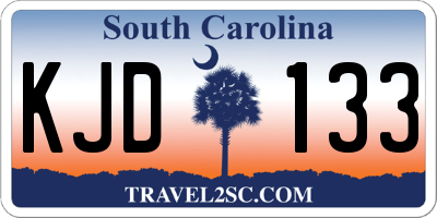 SC license plate KJD133