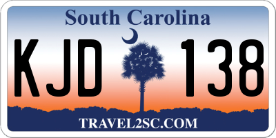 SC license plate KJD138
