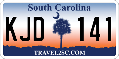 SC license plate KJD141