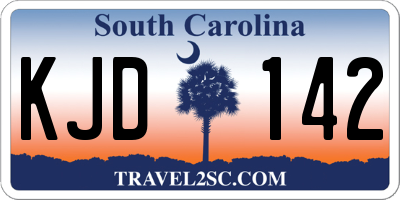 SC license plate KJD142