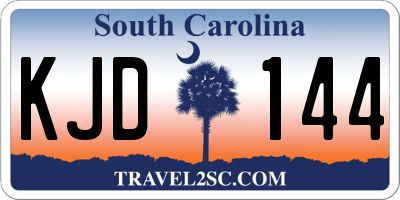 SC license plate KJD144