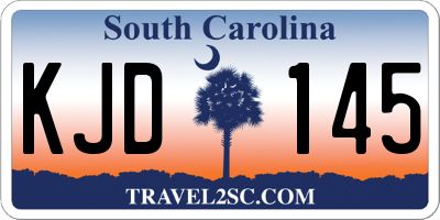 SC license plate KJD145