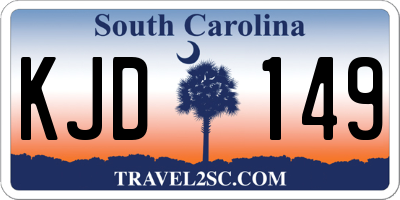 SC license plate KJD149