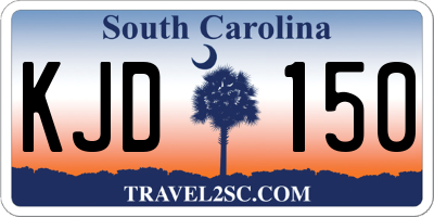 SC license plate KJD150