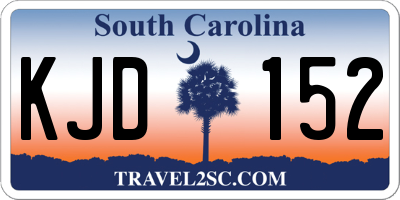 SC license plate KJD152