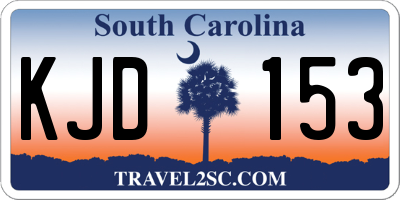 SC license plate KJD153