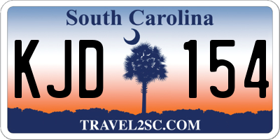 SC license plate KJD154