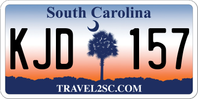 SC license plate KJD157