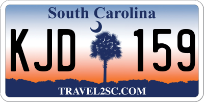 SC license plate KJD159