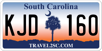 SC license plate KJD160