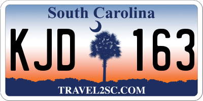 SC license plate KJD163