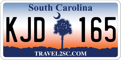 SC license plate KJD165