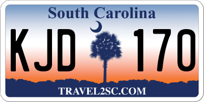 SC license plate KJD170