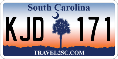 SC license plate KJD171