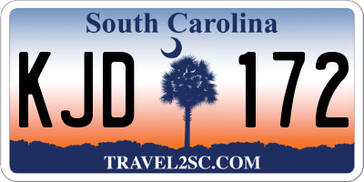 SC license plate KJD172