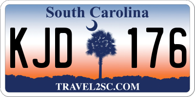 SC license plate KJD176