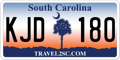 SC license plate KJD180