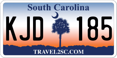 SC license plate KJD185