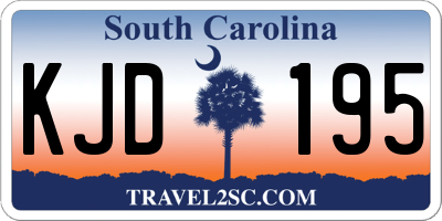 SC license plate KJD195