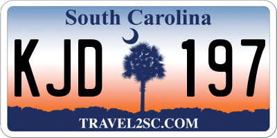 SC license plate KJD197