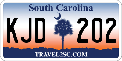 SC license plate KJD202