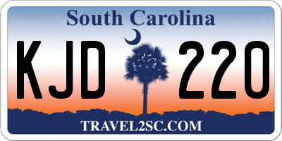 SC license plate KJD220
