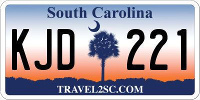SC license plate KJD221