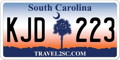 SC license plate KJD223