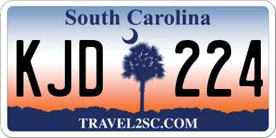 SC license plate KJD224