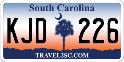 SC license plate KJD226