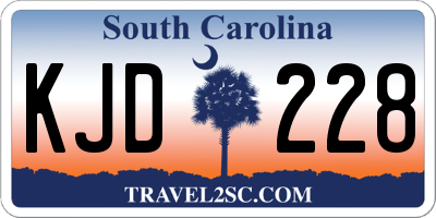 SC license plate KJD228