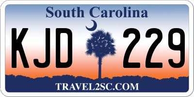 SC license plate KJD229