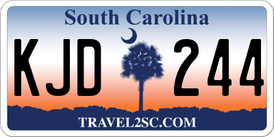 SC license plate KJD244