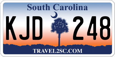 SC license plate KJD248