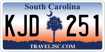 SC license plate KJD251
