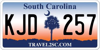 SC license plate KJD257