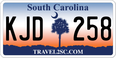 SC license plate KJD258