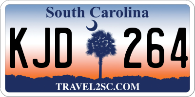 SC license plate KJD264