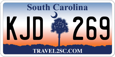 SC license plate KJD269