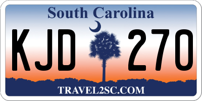 SC license plate KJD270