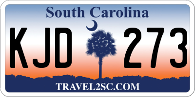 SC license plate KJD273