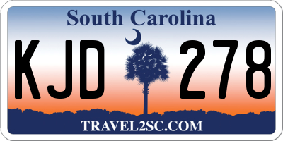 SC license plate KJD278