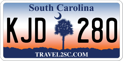 SC license plate KJD280
