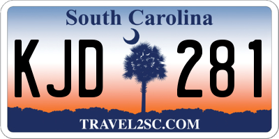 SC license plate KJD281