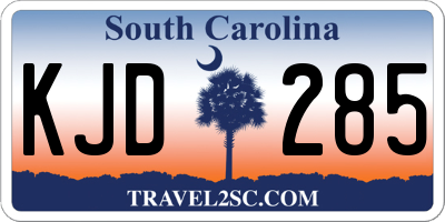 SC license plate KJD285