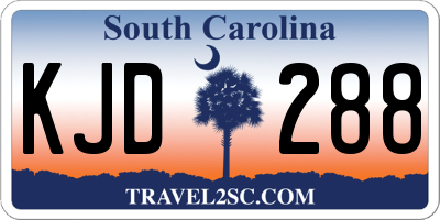 SC license plate KJD288